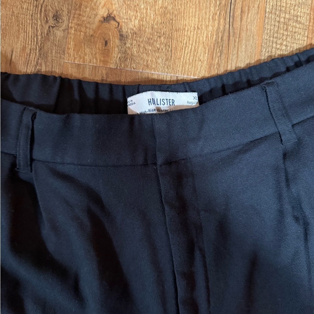 Hollister Wide Leg Classic Black Dress Pants - Picture 3 of 6